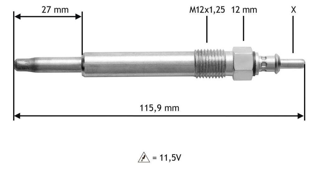 Bougie de préchauffage VALEO 345129